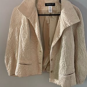 Vintage Coat with Flower Detailing!
